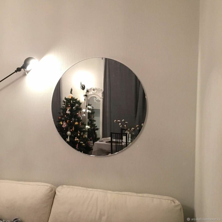 Круглое чёрное, 60 см